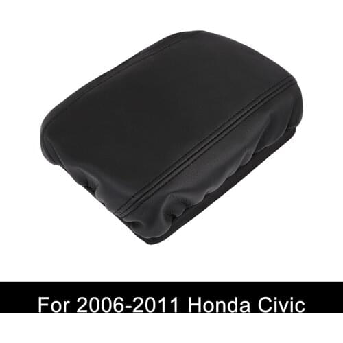 4 Color Car Central Armrest Box Cover Skin Center Console Protection Case Microfiber Leather For Honda For Civic 2006-2011