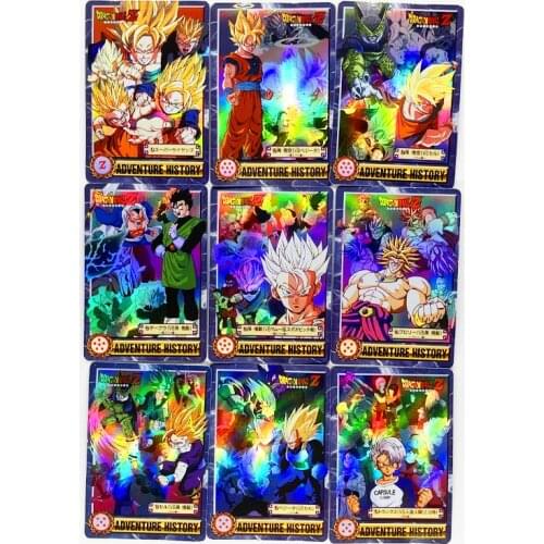 9pcs/set Dragon Ball Z GT Super Saiyan Heroes Battle Card Ultra Instinct Goku Vegeta Game Collection Cards