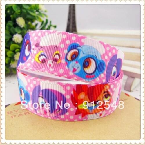 Free shipping 7/8'' 22mm printed Grosgrain ribbondiy craft materials bow material, DIY craft materials,WM122429