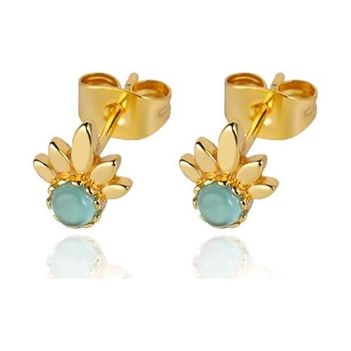 ETCAVCE Pineapple Earrings Pave Crystal Fruit Boho Stud Earring Women Beach Cute Personalized Small Earrings For Girl