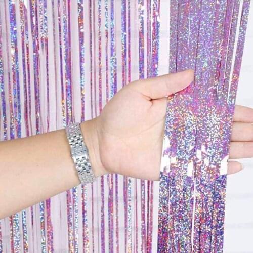 Bachelorette Party Backdrop Curtains Gold Tinsel Balloons Stand Foil Curtain Birthday Wedding Decoration Adult Anniversary Decor