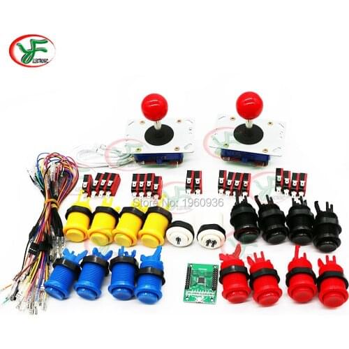 DIY Arcade Game Kit Long / Short ZIPPY Joystck HAPP Style Push Buttons USB Controller For PC PS3 Raspberry P