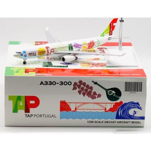 1:200 Scale Portugal TAP Airlines A330-300 CS-TOW Airplane Model Toys Aircraft Diecast Metal Alloy Plane Gift Souvenir for Kids