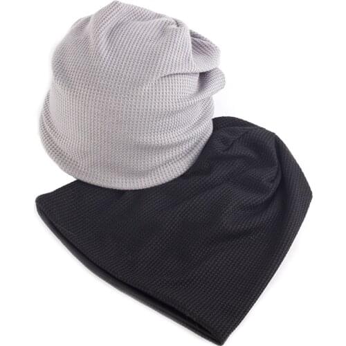 Men Outdoor Street Solid Color Baggy Winter Autumn Cap Beanies Wholesale Womens Bonnet Casual Soft Slouchy Knitted Hat For Boys