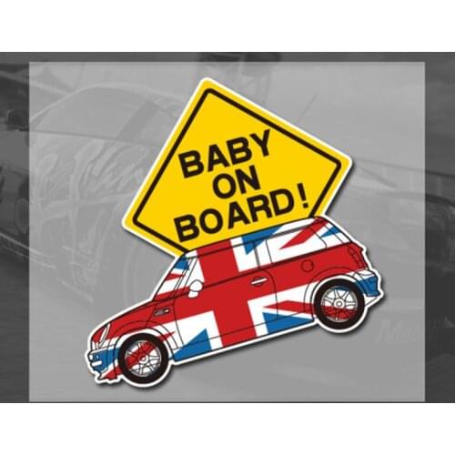 Aliauto Car-styling Baby On Board Car Sticker And Decals Accessories For Mini Cooper Countryman R50 R52 R53 R58 R56