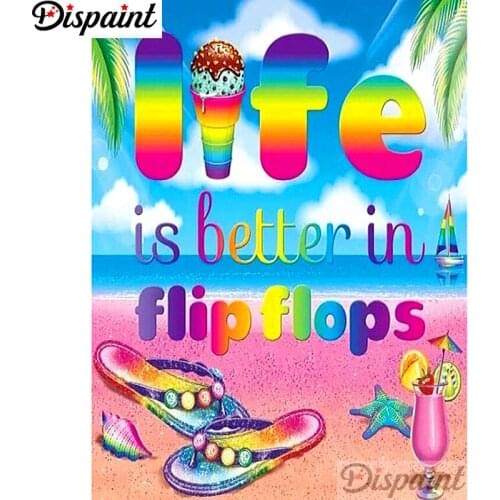 Dispaint Full Square/Round Drill 5D DIY Diamond Painting "Letter pattern" Embroidery Cross Stitch 3D Home Decor A12467