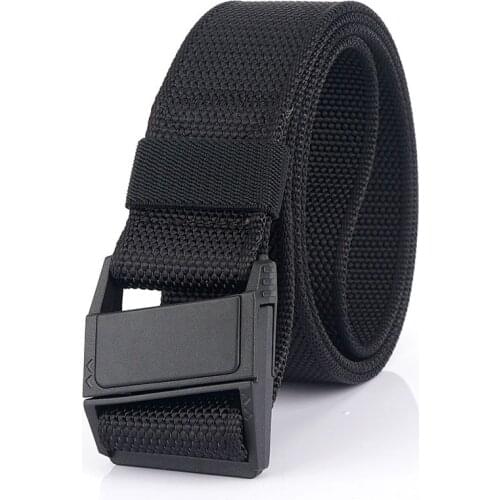 Army Military Combat Mens nylon belt plastic push-pull Magnetic Buckle Outdoor Combat Trainin Belt Mens Strap