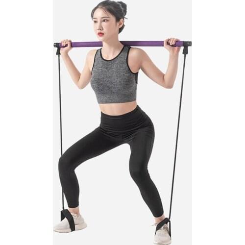 Yoga Resistance Bands Pilates Stick Bodybuilding Crossfit Gym Rubber Tube Elastic Bands home Fitness Equipment Training Exercise