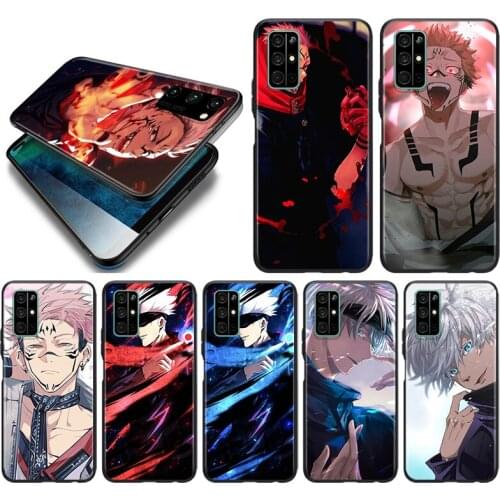 Hot Anime Jujutsu Kaisen Silicone Cover For Huawei Honor 10i 10 9C 9A RU 9X 9N 9S 9 Pro Lite Play 3E V9 Black Phone Case