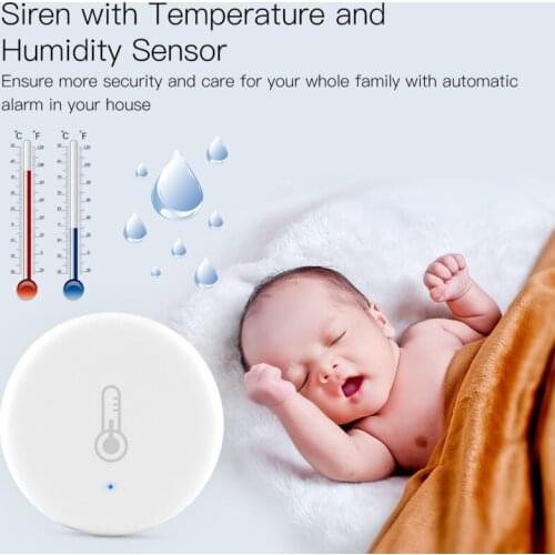 Smart Temperature And Humidity Sensor For Tuya ZigBee APP Remote Control Real-time Monitor Humidity Sensor Celsius