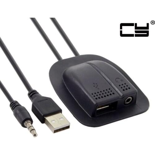 USB Backpack Audio Cable USB 2.0 & Audio 3.5mm Charging Cable Practical Convenient Outdoor Travel Camping External