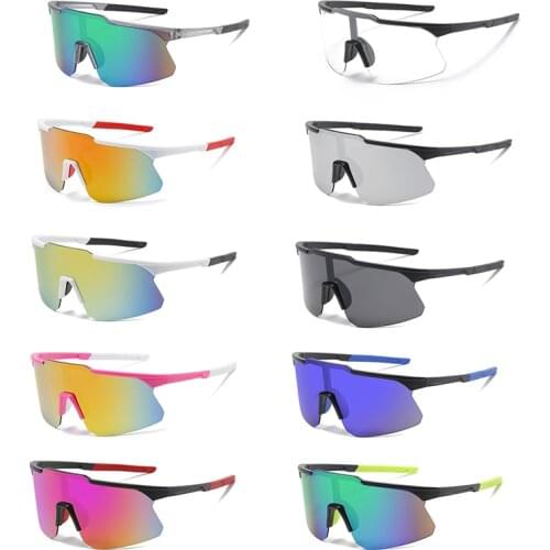 Cycling Glasses Men Fashion Outdoor Sports Sunglasses Photochromic HD Lens Road Bike Bicycle Glasses Windproof Cycling Goggles