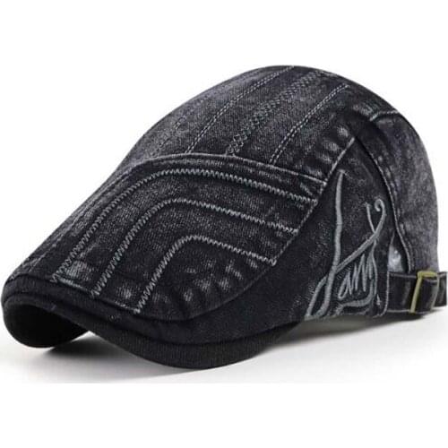 XEONGKVI Wash Do Old Embroidery Line Beret Cap Summer Autumn Brand Snapback Cotton Hats For Women Men Youth Advance Hats