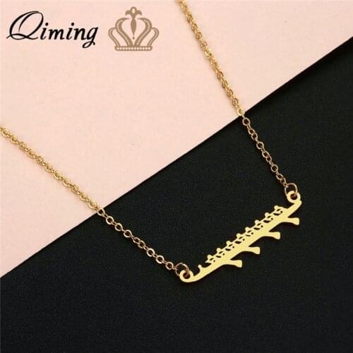 QIMING Crew Mate Shop Rowing Pendant Neckalce Women Men Geometric Boating Fashion Chokers Neckalce Party Gift Collier