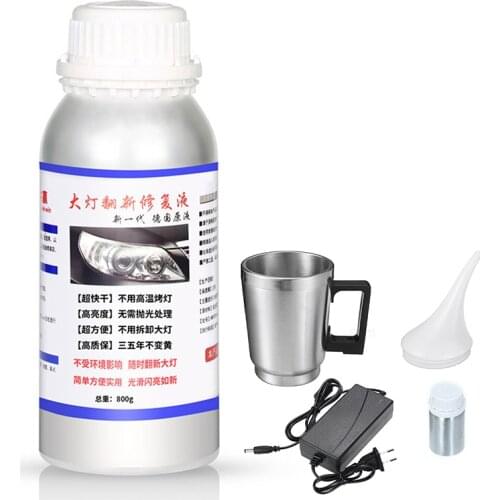 800ML Car Headlight Repair Refurbishment Liquid Auto Headlight Restoration Agent Kit Scratches Lamp Renovation Agent