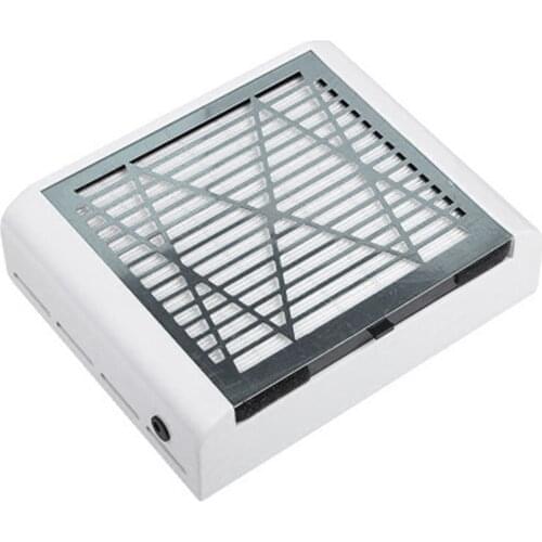 1pcs New 40W Manicure Flat Plate Dust Collector Single Fan Nail Dust Machine Large Area Filter Screen Manicure Dust Collector