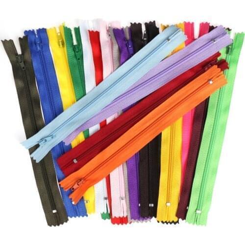 10 Pcs/Lot 20 CM Colorful Nylon Coil Zippers Tailor For Trousers Clothing Garment Home DIY Sewing Handcraft Clothing Accessories