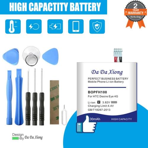 100% New high quality 3600mAh BOPFH100 B0PFH100 Li-ion Phone Battery for HTC Desire Eye 4G M910X M910n + Tracking Code