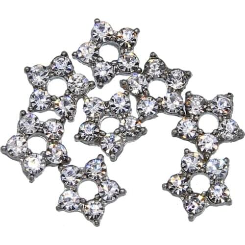 20pcs new fashion five-pointed star single hole jewelry accessories star pendant earrings bracelet DIY production accessories