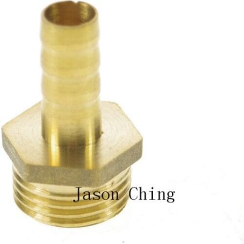 5PCS 1/2" BSPP Connection Male-10mm barbed Hose Brass Pipe Adapter Coupler
