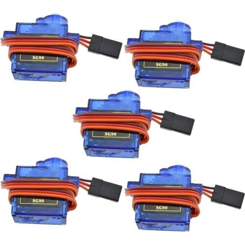 5pcs SG90 Servo For RC 250 450 Helicopter Robot Airplane Car Boat SG90 9g Micro Servo Motor for Drone