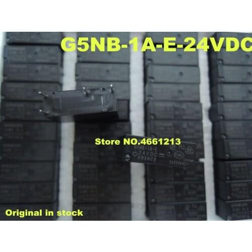 50PCS)(100PCS) G5NB-1A-E-24VDC G5NB-1A-E-DC24V G5NB-1A-E 24V 5A 4P original new