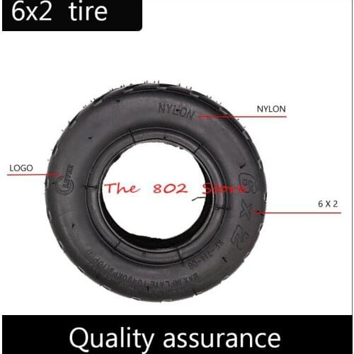 6X2 Inflation Straight grain Wheel Tire 6 inch solid Tyre for F0 Electric Scooter Pneumatic tyre Trolley Cart