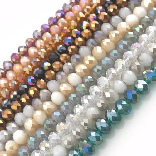 70pcs/lot 14mm Wheel Shape Faceted Crystal Loose Beads For Bracelets Necklace DIY 13 Colors