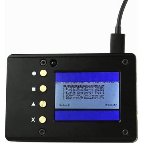 New CNC Aluminum Enclosure Case Box With TFT LCD Display Touch screen for Raspberry Pi 4B 3B+ Game