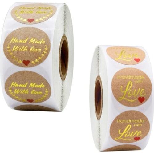 Free Shipping 5000pcs/lot round thank you party gift box label Gold label cake envelope scrapbook sealing sticker