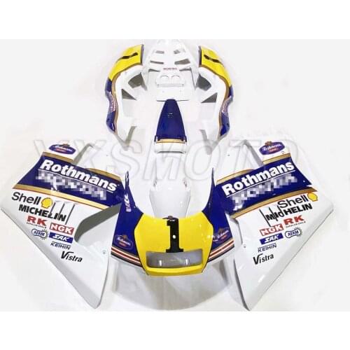 Brand new ABS mechanical injection fairing kit for Honda NSR250 MC21 Rothmans color bodywork fairings P3 Fuel tank cover