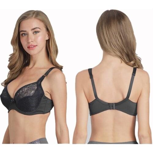 Support push up bras for women full cover top plus size cotton Bralette 44E 44D 44C 42E 42D 42C 40E 40D 40C 38E 38D 38C 36D D08