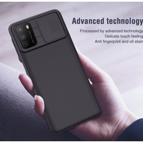 For xiaomi MI POCO M3 poco m3 Case Nillkin Camera Protective cover for xiaomi poco m3 M3 Slide Protect Protective Case Lens