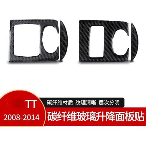 For Audi TT08-14 carbon fiber Glass lifting panel decoration sticker Interior Accessories Automotive Interior Stickers