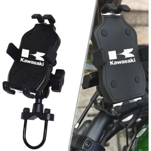 For KAWASAKI Z250 Z400 Z650 Z750 high quality Motorcycle Mobile Phone Holder GPS stand Mirror seat handlebar Recharge paragraph