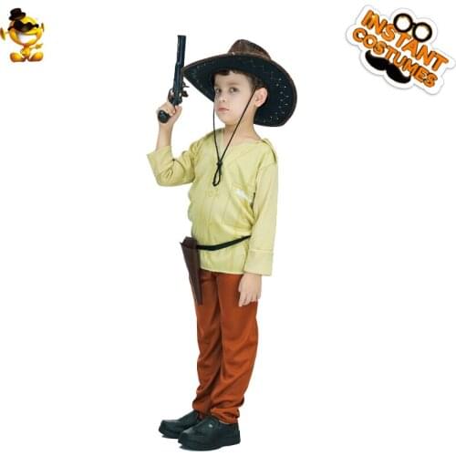 DSPLAY Kids Hot Sale Kids Economy Indiana Costume Original Boy Style Suit for Halloween Party Cosplay