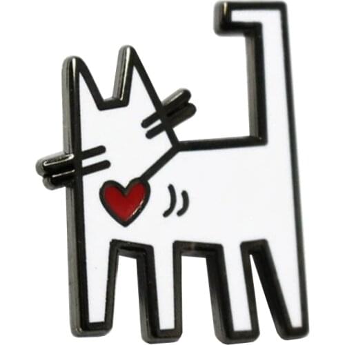 Keith Hairball - Artist Cat Enamel Pin