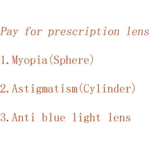 This Link Is For Buy Myopia Astigmatism Reading anti blue Prescription Lens