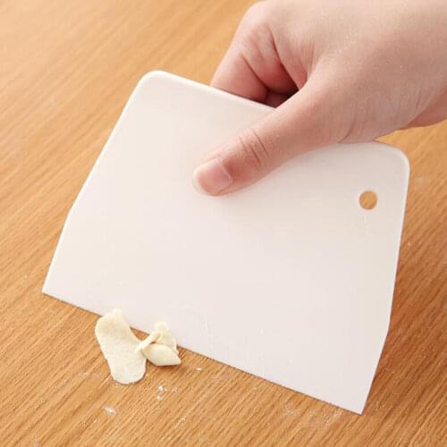 1pc Pastry Cutters Trapezoidal Baking & Pastry Tools Plastic Scraper Scraping Board Butter Plastic Scraping Board Dough Cutting