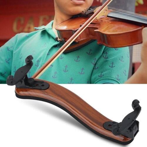 Quality Maple Wood Violin Shoulder Rest for 3/4 and 4/4 Violin with Height Adjustable Feet Violin Shoulder Rest Accessories