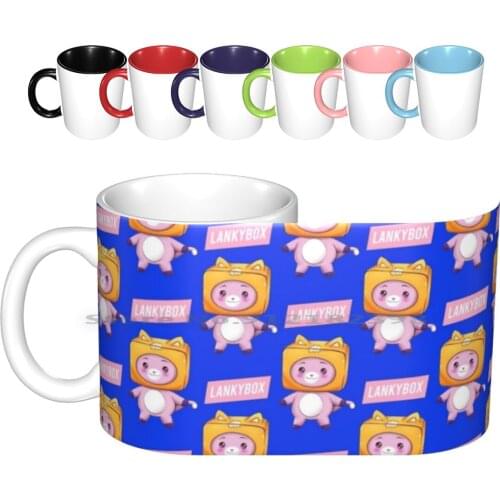 Lankybox Ceramic Mugs Coffee Cups Milk Tea Mug Lanky Box 2020 Coved19 Funny Funny Lankybox Lankybox Adopt Me Lankybox Cake