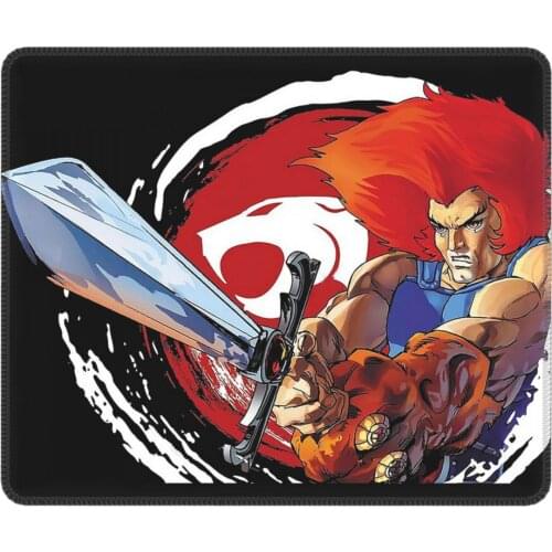 Lion-o Dark Gaming Mouse Pad Thundercats with Locking Edge Mat Pads Rubber Office Home Deco Mat