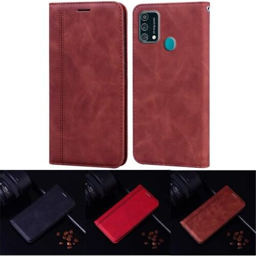 Leather Flip Case For Samsung Galaxy F41 Cover Wallet Capa Magnet Funda Samsung F41 Telefon Protector Shell Cover Bumper Funda