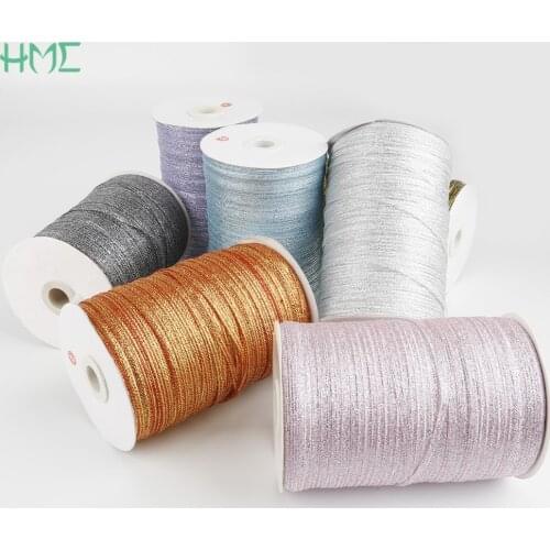 20 Yards 3mm Beading Glitter Ribbon Gift Packing Belt Cord String Rope For Wedding Party Handmade Accessories Jewelry Making