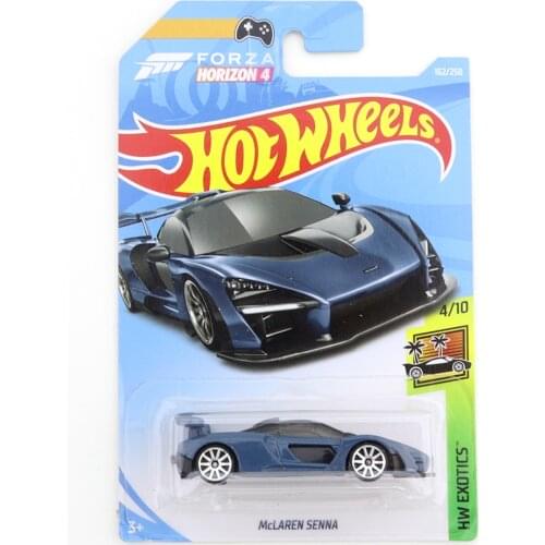 2019-162 Hot Wheels MCLAREN SENNA Mini Alloy Coupe 1/64 Metal Diecast Model Car Kids Toys Gift