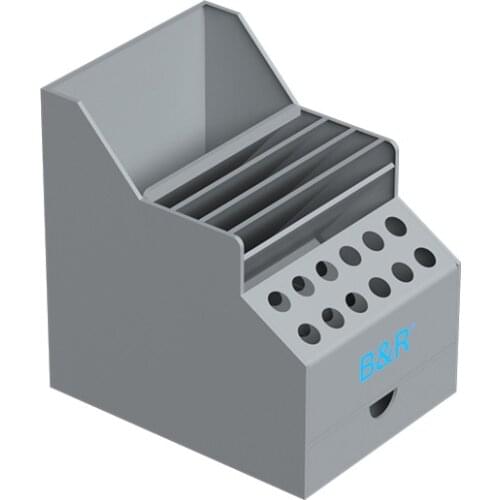 Multi function PVC storage box with drawer can put screw parts, motherboard Chip, screwdriver, tweezers, pliers etc