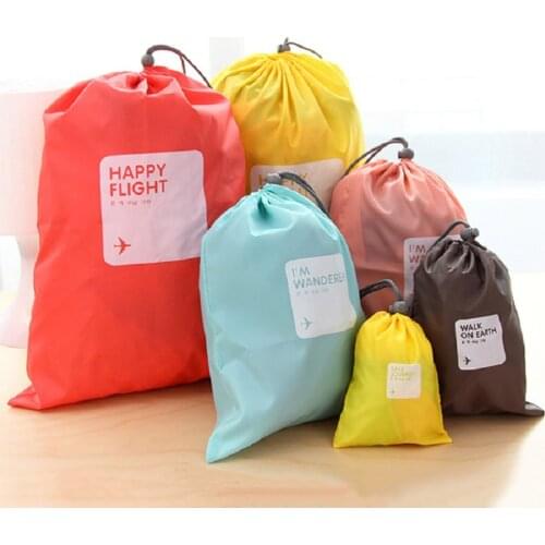 4pcs/lot Travel Organizer Set Storage Bags Waterproof Clothes Socks Underwear Bra Lingerie Shoe Pouch Camping Storage Bag HG0253