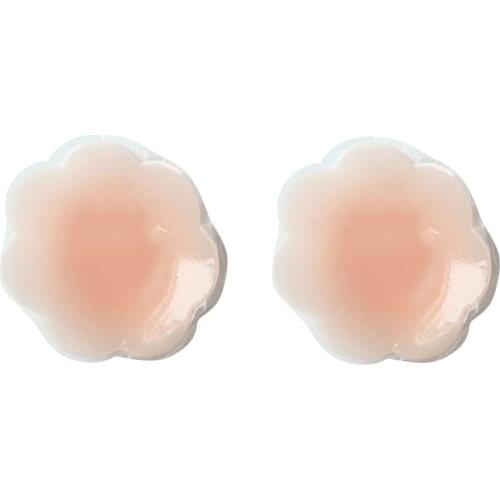 New Sale Reusable Invisible Chest Paste Waterproof Breathable Adhesive Silicone Breast Bra Nipple Nipple Stickers 2021