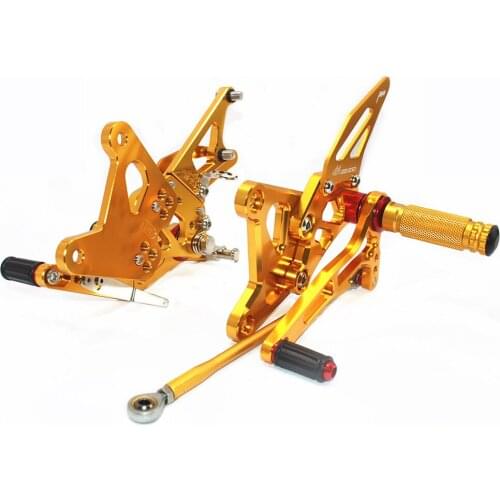 Motorcycle pedal for kawasaki NinjaZX6R zx6r ZX636 2005-2006 CNC Adjustable Footrests Foot Pegs Rider Rearsets Footrest Rear set