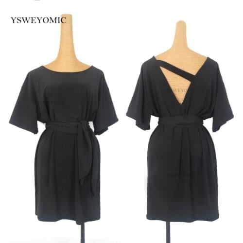 Latin Dance Dress Practice Women Adult Black Loose Sexy Clothes Latin Competition Dresses Rumba Tango Samba Dancewear L315